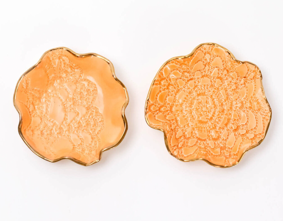 Set of Handmade Clay Trinket Dishes